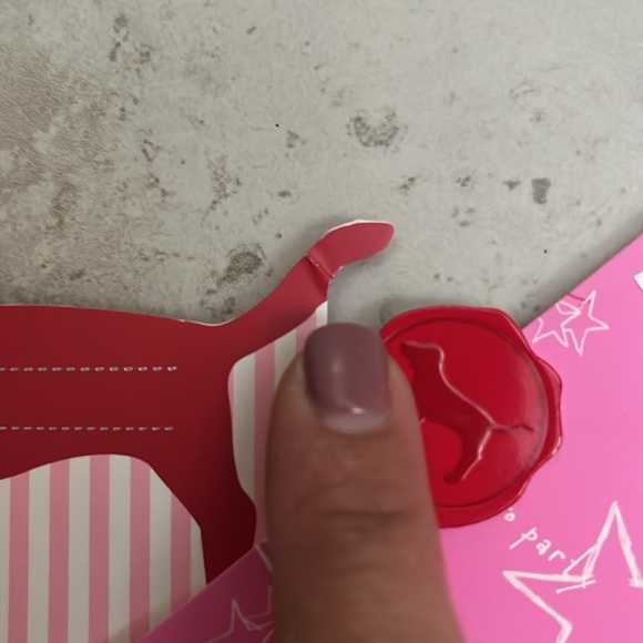 VS pink vintage gift card envelope/holder - Picture 4 of 4